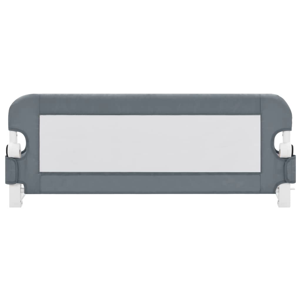 Toddler Safety Bed Rail Grey 102x42 cm Polyester