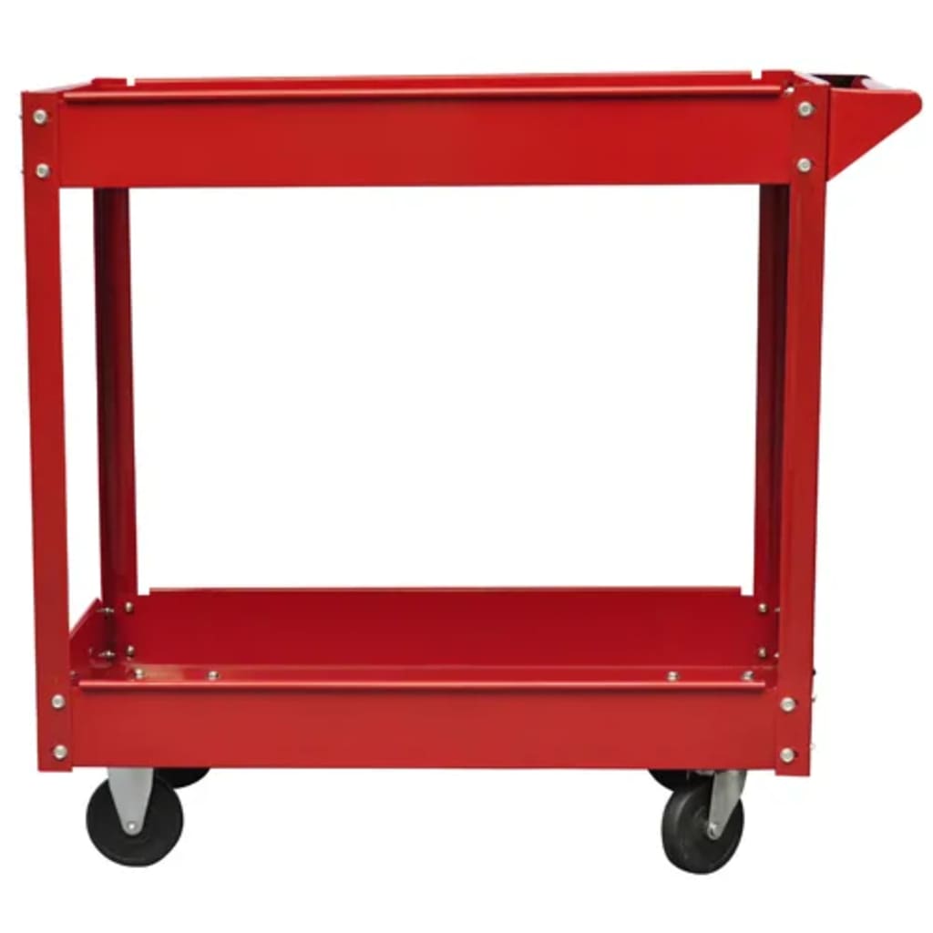 2 x Workshop Tool Trolley 100 kg 2 Shelves