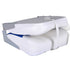 Boat Seat Foldable Backrest with Blue-white Pillow 41x36x48 cm