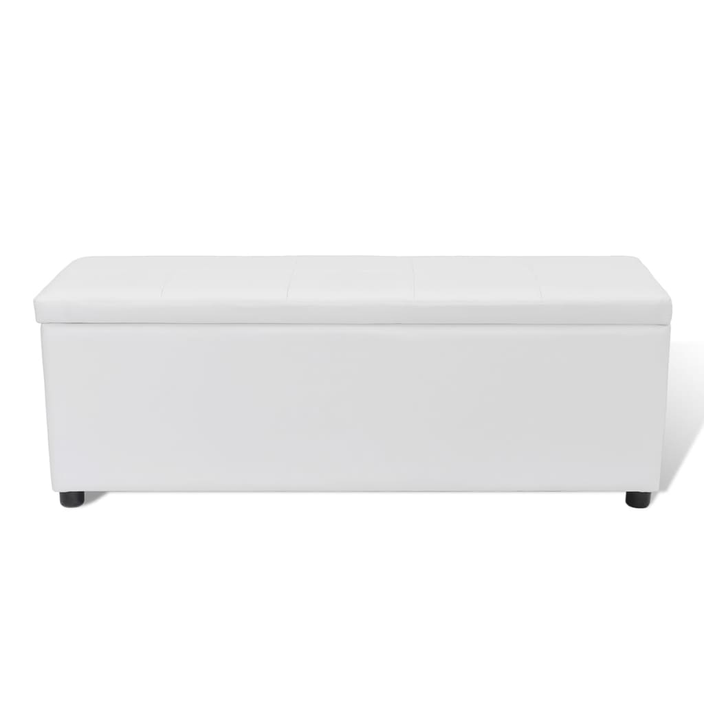 Storage Bench White Medium Size