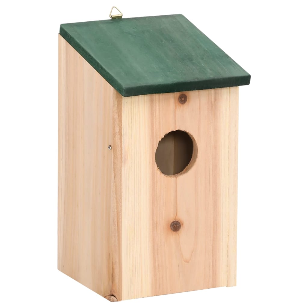 Bird House Nesting Box Wood 4 pcs