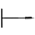 Ground Drill with Handle Auger Bit 80 mm Double Spirals Steel Black