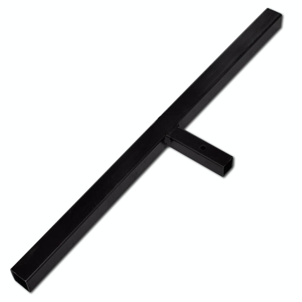 Ground Drill with Handle Auger Bit 200 mm Three Spirals Steel Black