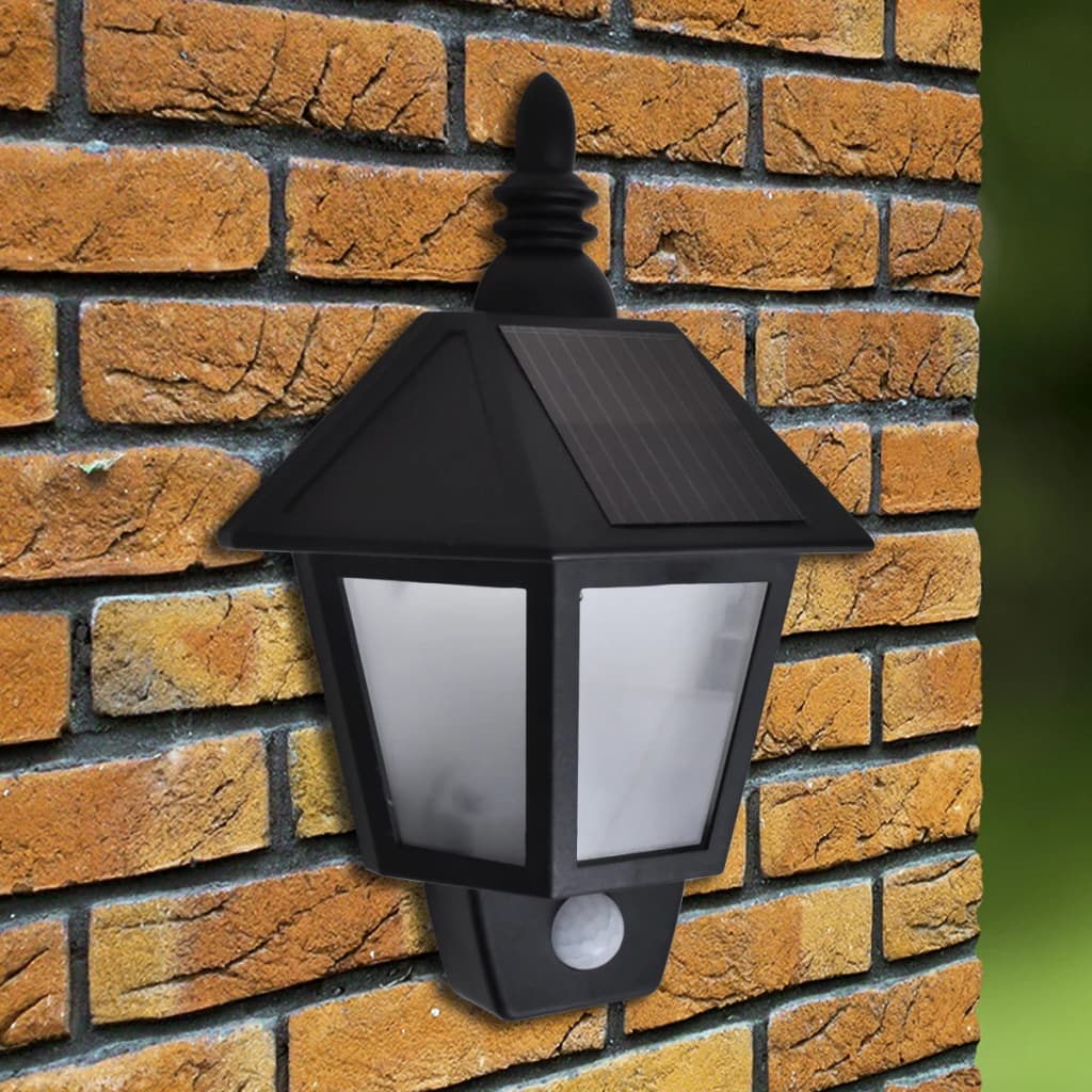 Solar Wall Lamp with Motion Sensor 2 pcs