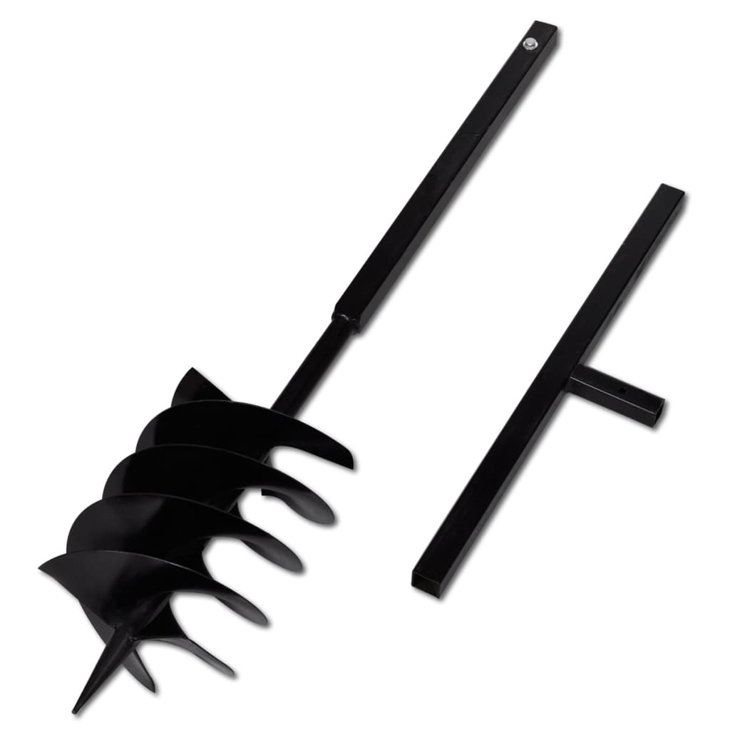 Ground Drill with Handle 200 mm with Extension Tube 5 m Steel