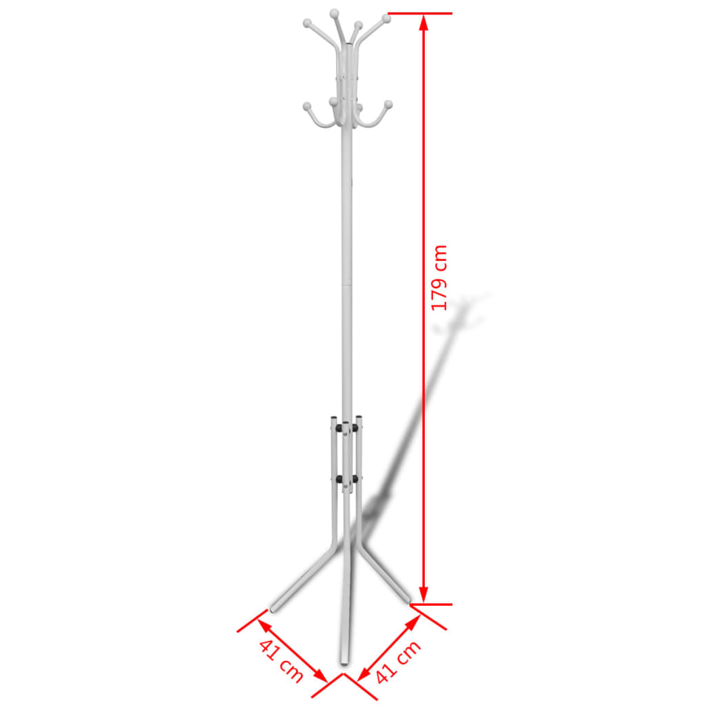 Coat Stand Metal White