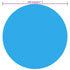 Round Pool Cover 549 cm PE Blue