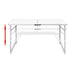 Foldable Camping Table Height Adjustable Aluminium 120 x 60 cm