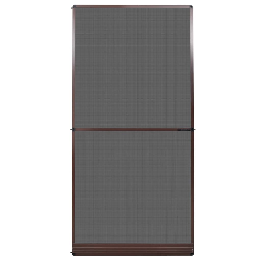 Brown Hinged Insect Screen for Doors 120 x 240 cm