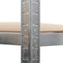 5-Layer Heavy-duty Shelves 10 pcs Silver Steel&Engineered Wood