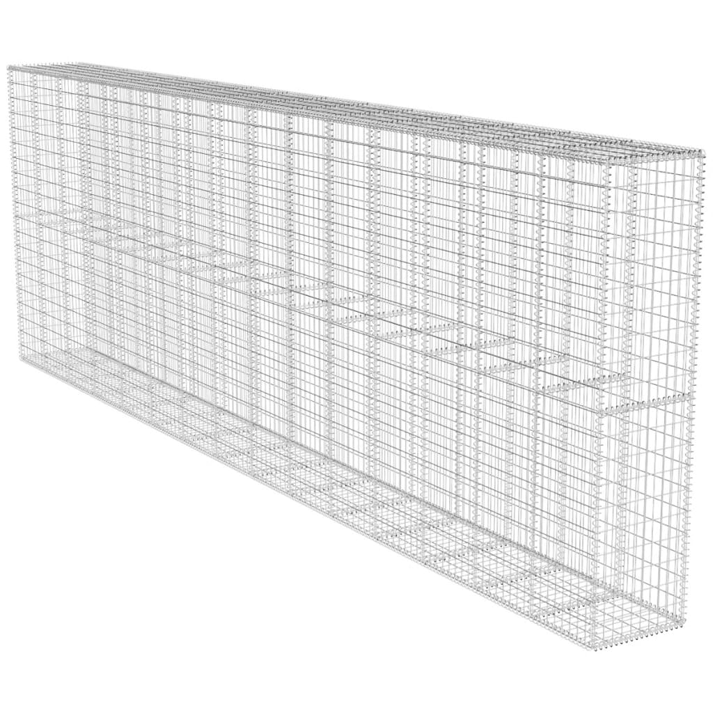 Gabion Wall with Cover Galvanised Steel 600x50x200 cm