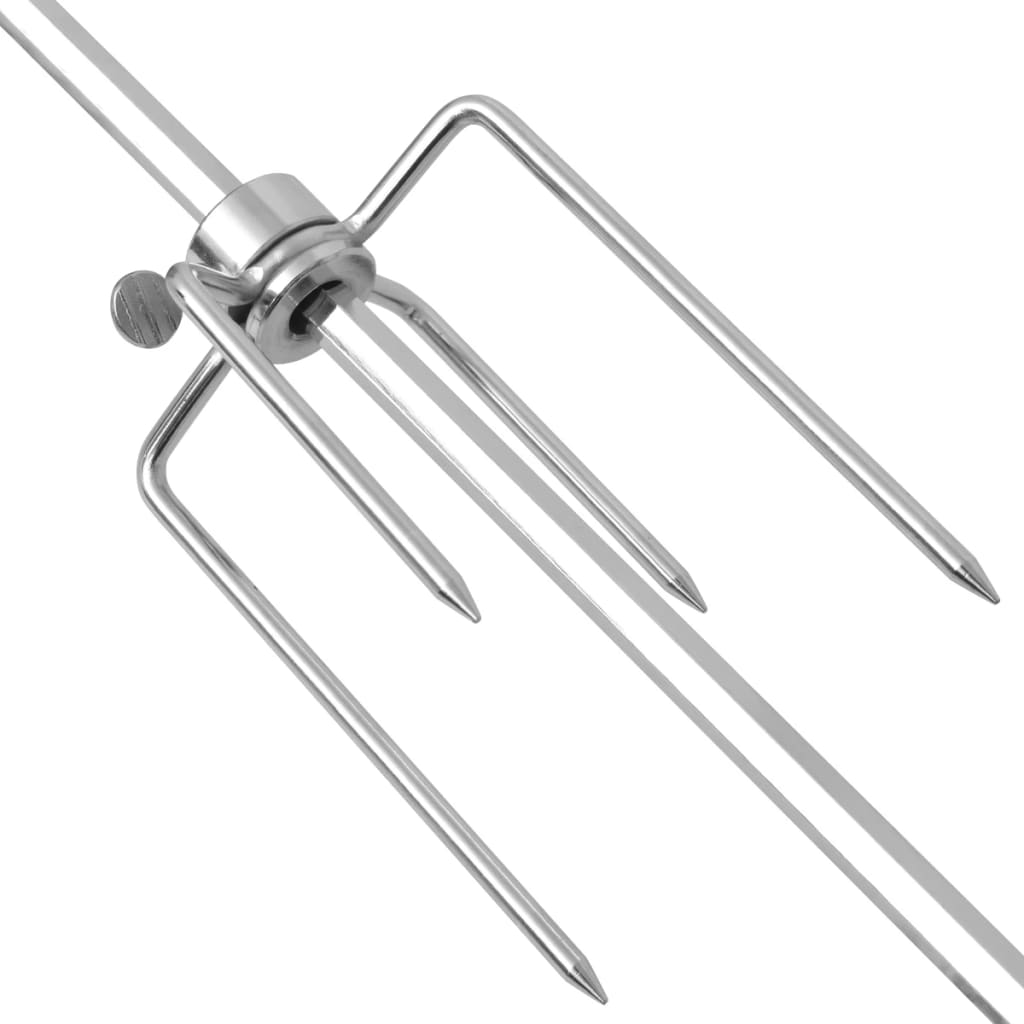 BBQ Rotisserie Spit with Motor Steel 1000 mm