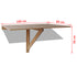 Folding Wall Table Oak 100x60 cm