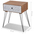 Nightstands with Drawer 2 pcs Brown