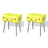 Bedside Cabinets 2 pcs 49.5x36x60 cm Yellow