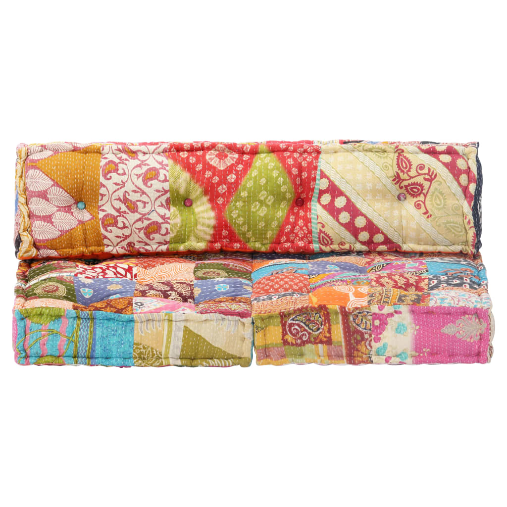 Pouffe Patchwork Fabric