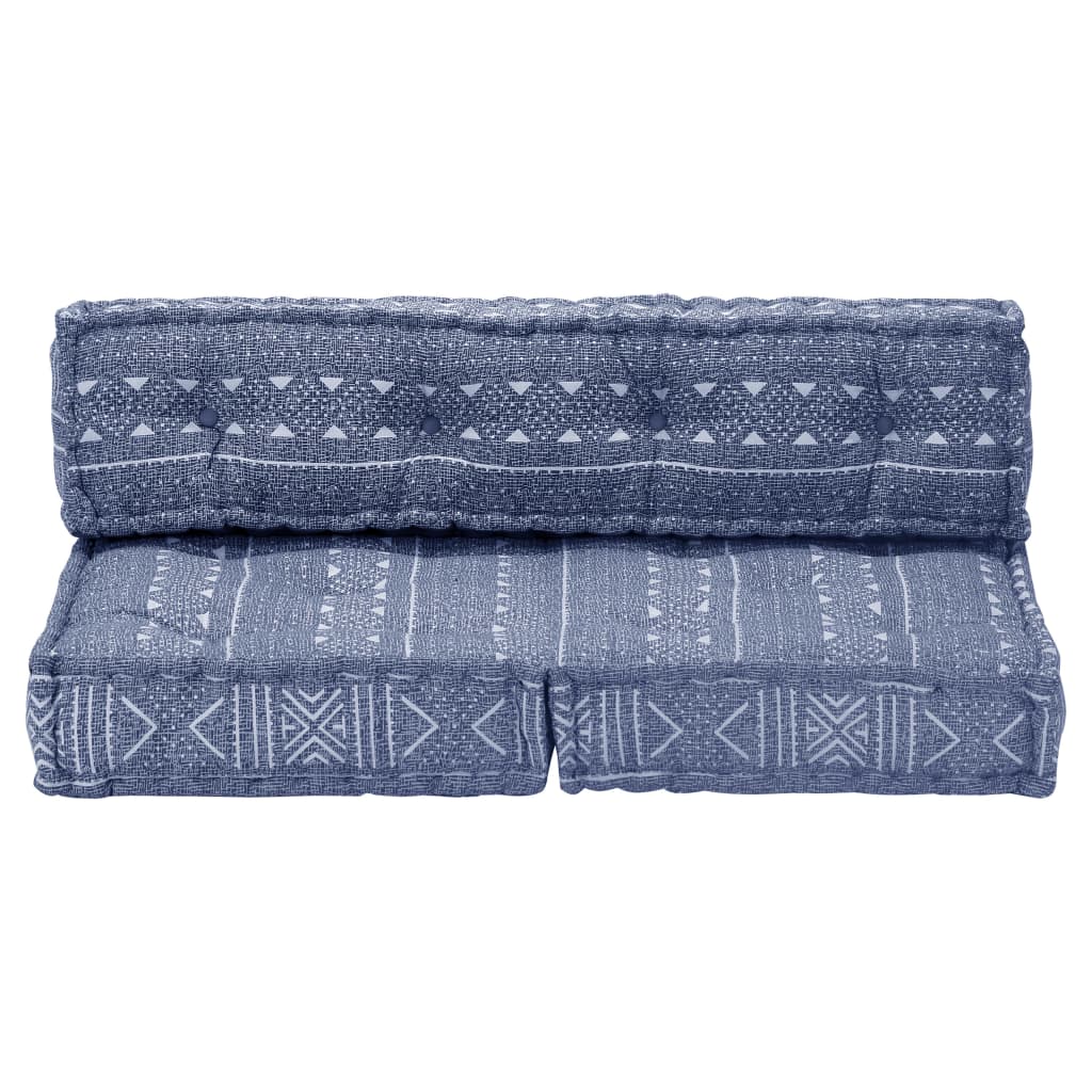 Pouffe Indigo Fabric