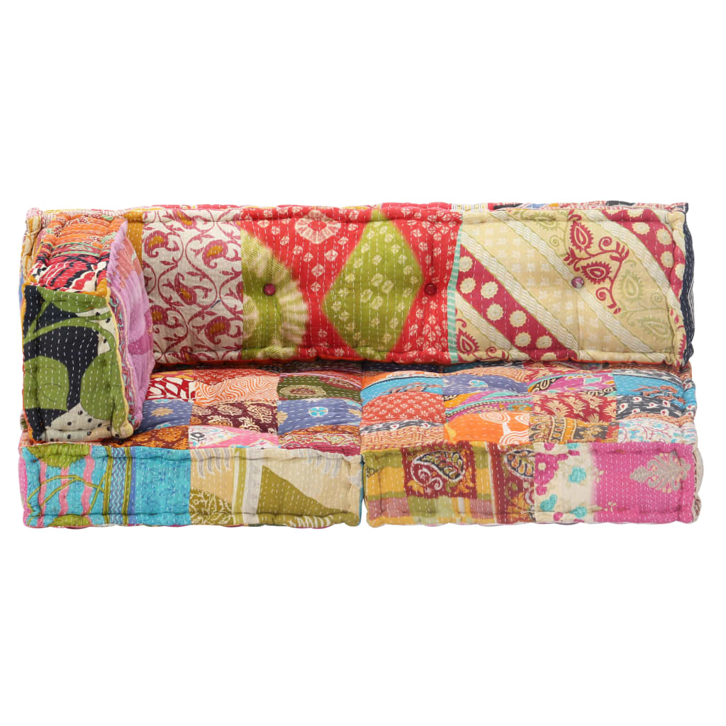 Pouffe Patchwork Fabric