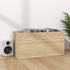 Vinyl Storage Box Sonoma Oak 71x34x36 cm Engineered Wood