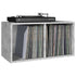 Vinyl Storage Box Concrete Grey 71x34x36 cm Engineered Wood