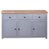 Sideboard Grey 135x40x80 cm Solid Pinewood Panama Range