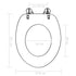 WC Toilet Seats 2 pcs with Soft Close Lids MDF New York Design