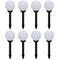 Outdoor Pathway Lamps 8 pcs LED 15 cm with Ground Spike