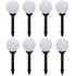 Outdoor Pathway Lamps 8 pcs LED 15 cm with Ground Spike