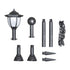 Solar Lights 4 pcs with Chain Fence and Poles