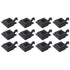 Outdoor Solar Lamps 12 pcs LED Square 12 cm Black