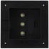 Outdoor Solar Lamps 12 pcs LED Square 12 cm Black
