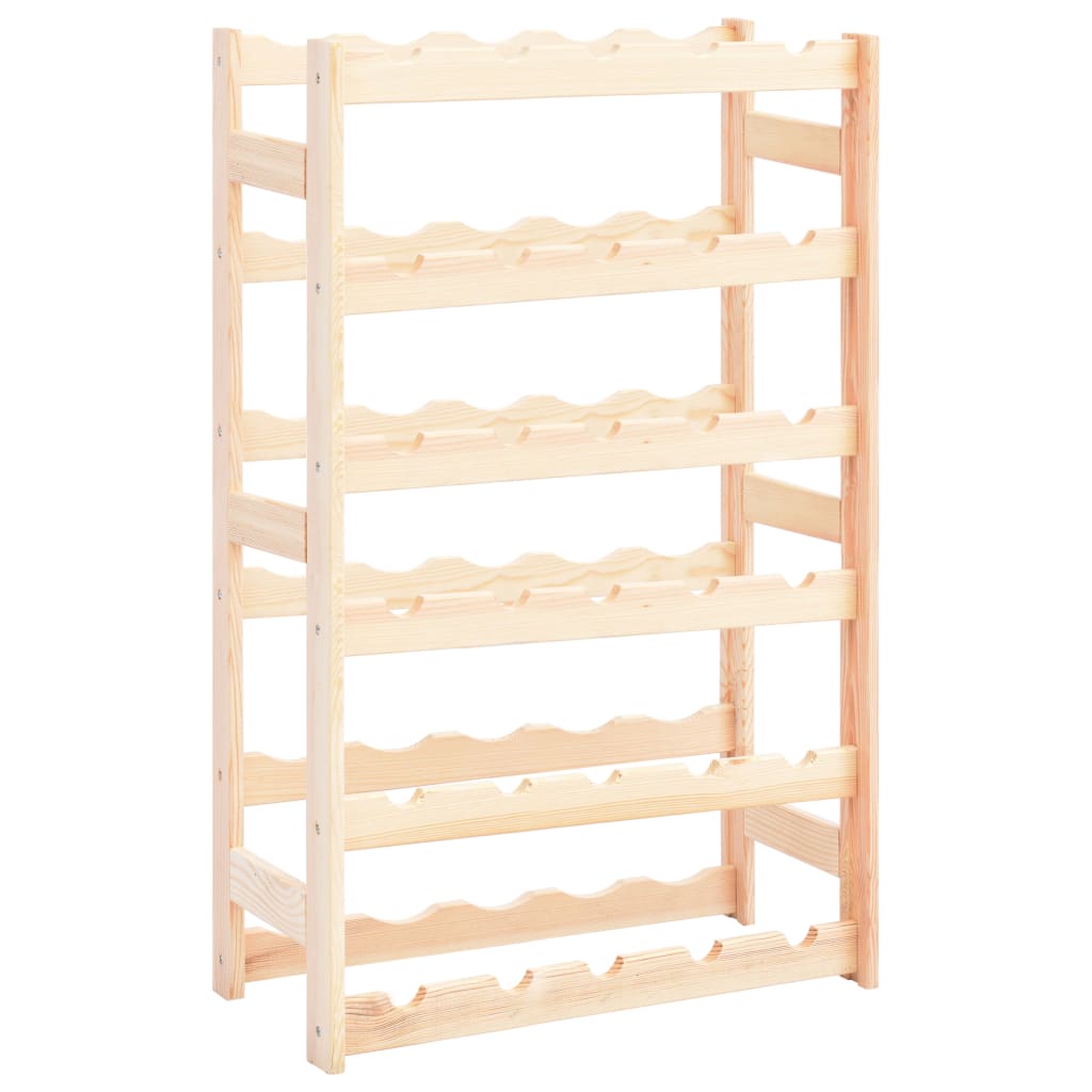 Wine Rack for 30 Bottles Solid Wood Pine