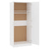 Wardrobe White 80x52x180 cm Engineered Wood