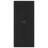 Wardrobe Black 80x52x180 cm Engineered Wood