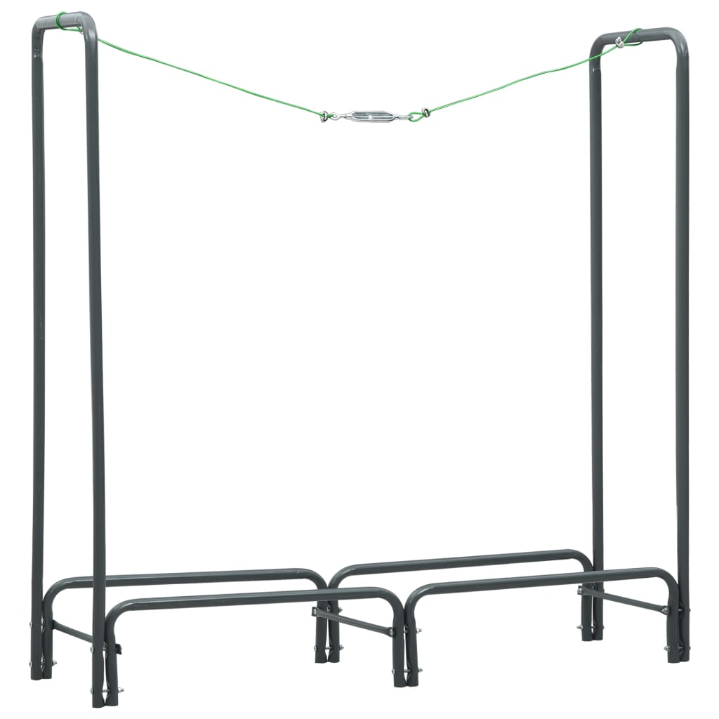 Firewood Rack Anthracite 120x35x120 cm Steel