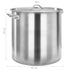 Stock Pot 98 L 50x50 cm Stainless Steel