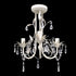 Crystal Pendant Ceiling Lamp Chandeliers 2 pcs Elegant White