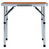 Folding Camping Table Aluminium 60x45 cm