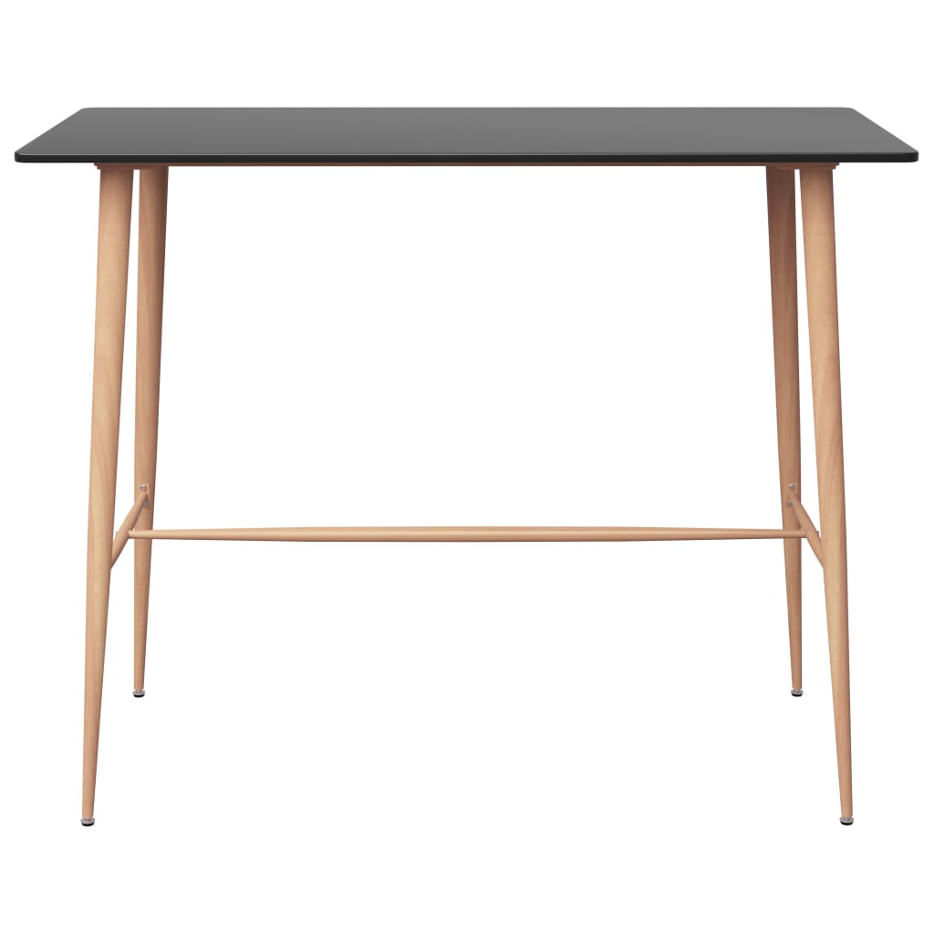 Bar Table Black 120x60x105 cm