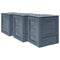 Garden Composters 3 pcs Grey 60x60x73 cm 780 L