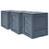 Garden Composters 3 pcs Grey 60x60x73 cm 780 L