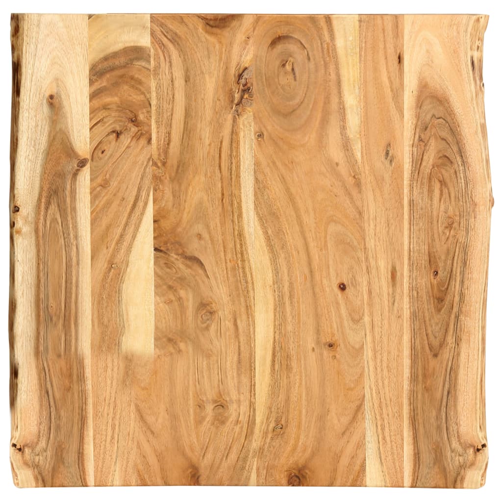 Table Top Solid Acacia Wood 58x(50-60)x2.5 cm