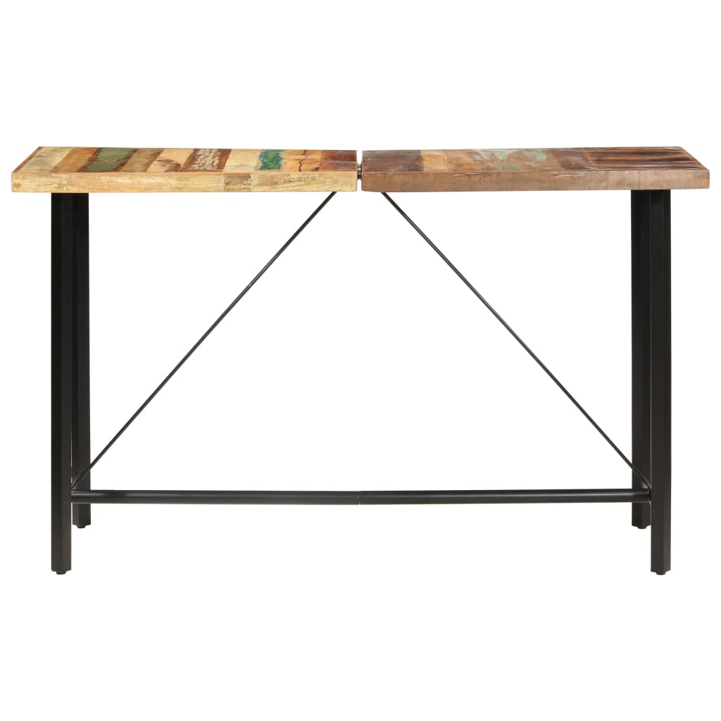 Bar Table 180x70x107 cm Solid Reclaimed Wood