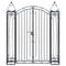 Ornamental Garden Gate Wrought Iron 122x20.5x160 cm