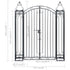 Ornamental Garden Gate Wrought Iron 122x20.5x160 cm