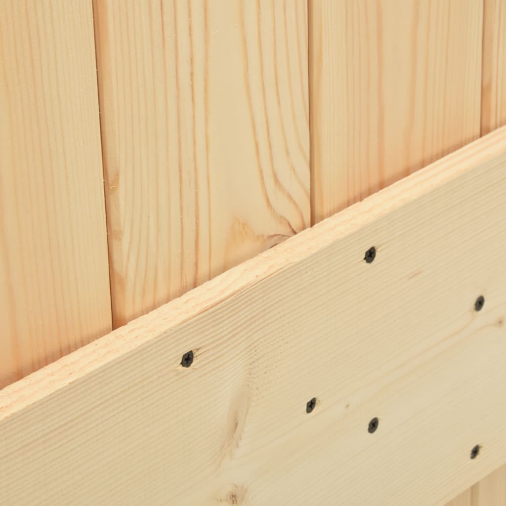 Door 90x210 cm Solid Pine Wood