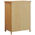 Wardrobe 76x52x105 cm Solid Oak Wood