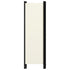 4-Panel Room Divider White 200x180 cm