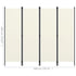 4-Panel Room Divider White 200x180 cm