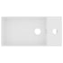 Bathroom Sink with Overflow Ceramic Matt White
